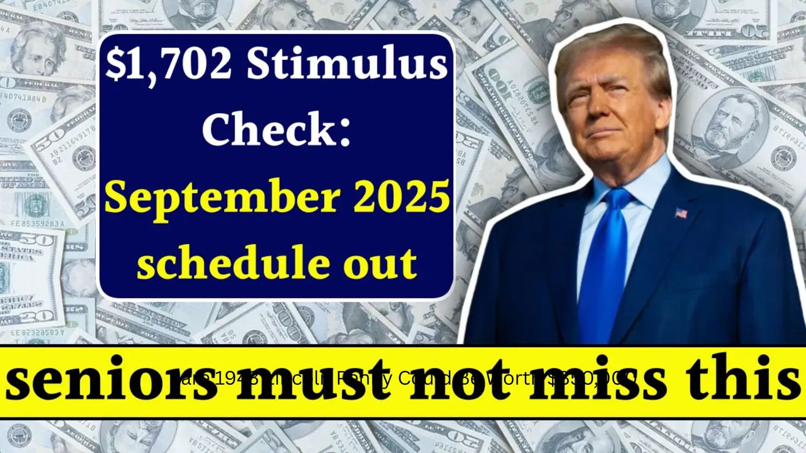 $1,702 Stimulus Check September 2025