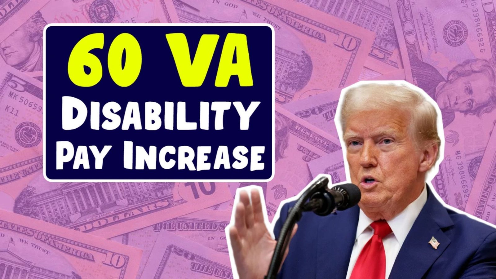 60 VA Disability Pay Increase